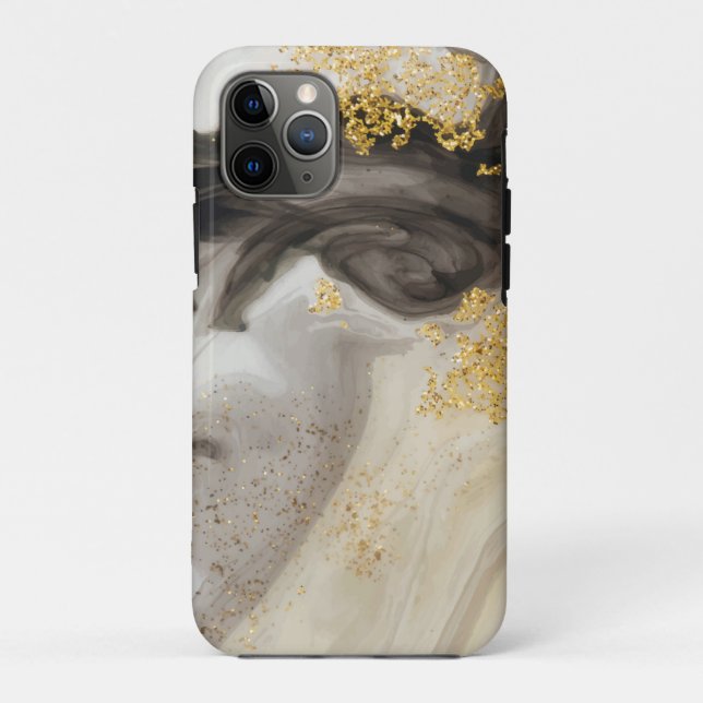 Elegant Gold Glitter Marble   Modern Chic   Case-M Case-Mate iPhone Case (Back)