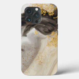 Elegant Gold Glitter Marble   Modern Chic   iPhone 13 Pro Case