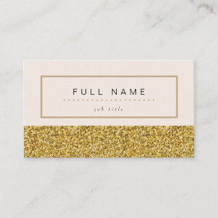Elegant Gold Glitter Sparkles Business Cards