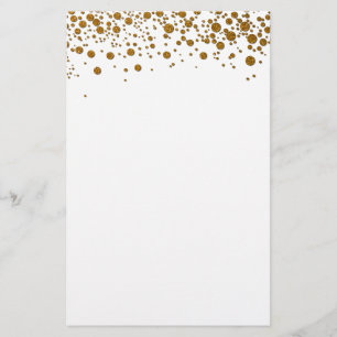 Elegant gold glitter Stationery