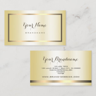 Elegant Gold Gradient Effect Professional Trendy Business Card
