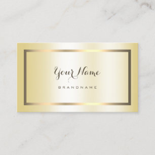 Elegant Gold Gradient Effect Professional Trendy Business Card