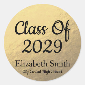 Elegant Gold Graduation Envelope Seals