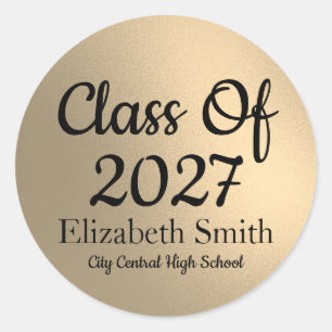 Elegant Gold Graduation Envelope Seals