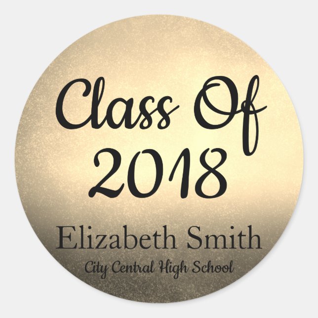 Elegant Gold Graduation Envelope Seals (Front)