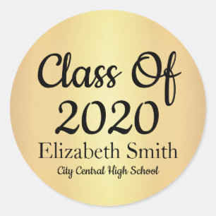 Elegant Gold Graduation Envelope Seals