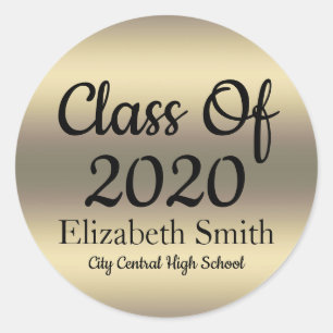 Elegant Gold Graduation Envelope Seals