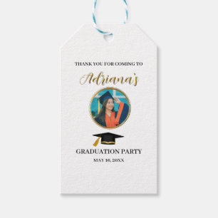 Elegant Gold Graduation Gift Tags