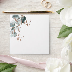 Elegant Gold Green Sparkling Leaves Bridal Shower Envelope