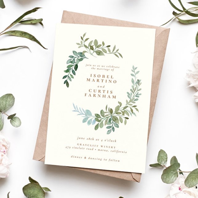 Elegant Gold Greenery Eucalyptus Leaf Wedding (Creator Uploaded)