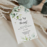 Elegant Gold Greenery Sip Sip Hooray Bridal Shower Gift Tags<br><div class="desc">These elegant gold greenery sip sip hooray bridal shower gift tags are perfect for a simple wedding shower. The design features hand-drawn gold and botanical green eucalyptus leaves,  inspiring artistic beauty.</div>