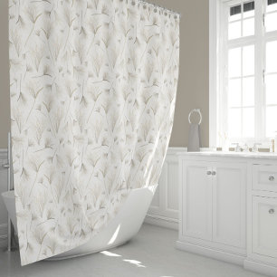 Elegant Gold Grey Shower Curtain