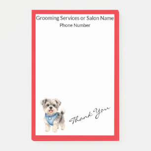 Elegant Gold Grooming Pet Personalised Collection Post-it Notes