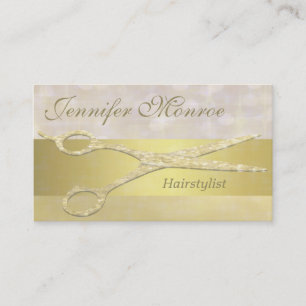 Elegant Gold Hairstylist Appointment Reminder Card