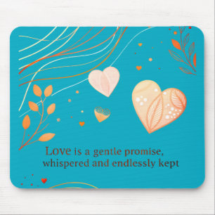 Elegant Gold Heart Love Art  Mouse Mat