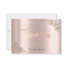 Elegant Gold Hearts Frame Rose Gold