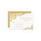 Elegant Gold Lace Wedding RSVP Card