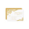 Elegant Gold Lace Wedding RSVP Card