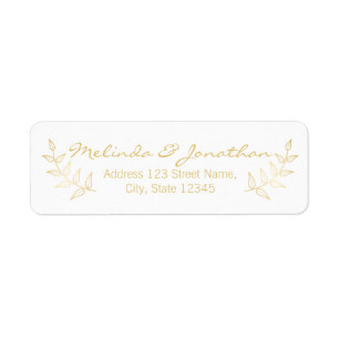Elegant Gold Laurels Wedding