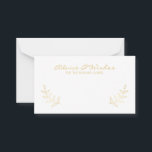 Elegant Gold Laurels Wedding Advice and Wishes Card<br><div class="desc">Elegant Gold Laurels Wedding Advice and Wishes Cards featuring gold hand drawn rustic laurels with title in modern calligraphy font style and details in modern sans serif font style. Perfect for wedding, baby shower, birthday party, bachelorette party and any special occasions. Please note that gold foil shown on product is...</div>