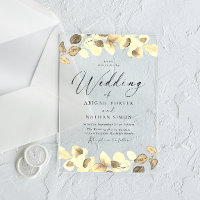 Elegant Gold Leaves All Seasons Wedding