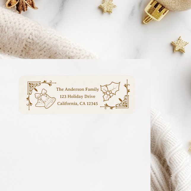 Elegant Gold Line Art Christmas (Creator Uploaded)