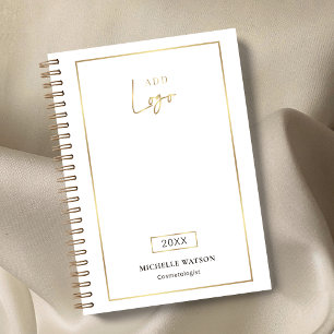 Elegant Gold Logo Corporate Custom Business 2026 Planner