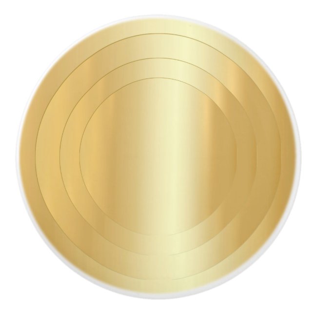Elegant Gold Look Glamour Trendy Template Ceramic Knob (Front)