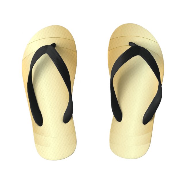 Elegant Gold Look Glamourous Modern Template Kid's Flip Flops (Footbed)