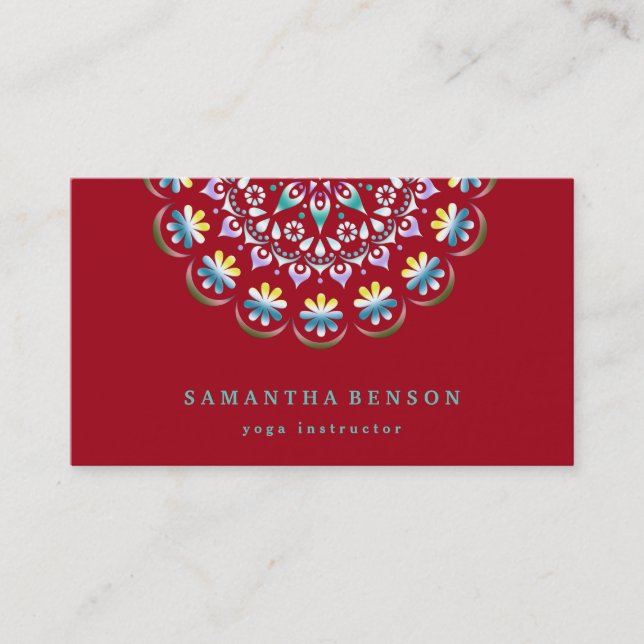 Elegant Gold Lotus Logo Yoga Meditation Wellness B Business Card (Front)