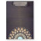 Elegant Gold Lotus Mandala Wood Yoga Instructor
