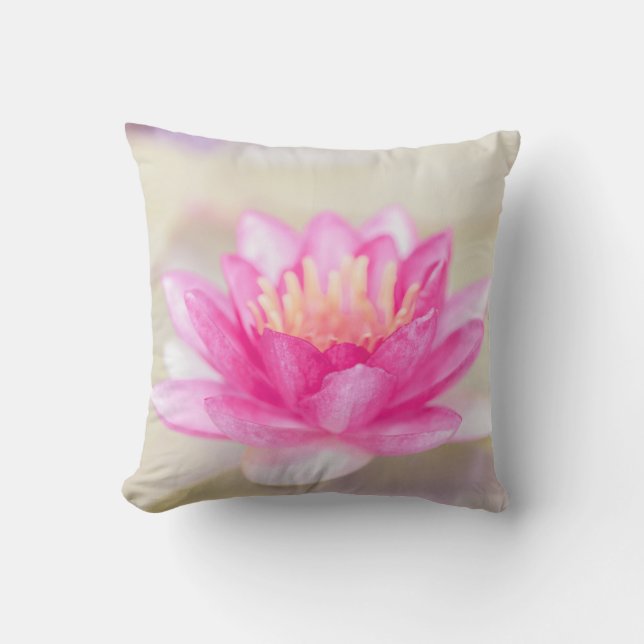 Elegant Gold Lotus, Yoga  Cushion (Front)