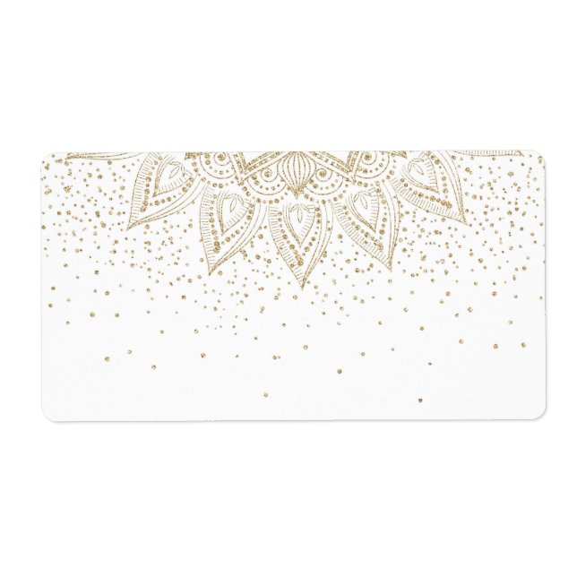 Elegant Gold Mandala Dots Design (Front)