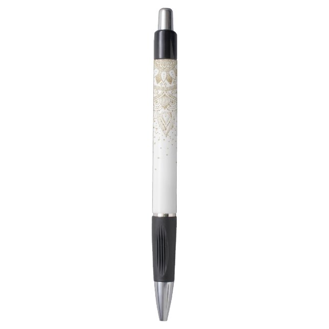 Elegant Gold Mandala Dots Design (Front Vertical)