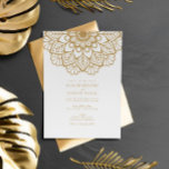 Elegant Gold Mandala Indian Wedding Invitation<br><div class="desc">Elegant Gold Mandala Indian Wedding Invitation</div>