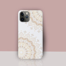 Elegant Gold Mandala Pattern on White