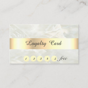 Elegant ,Gold,Marble, Confetti  Loyalty Card
