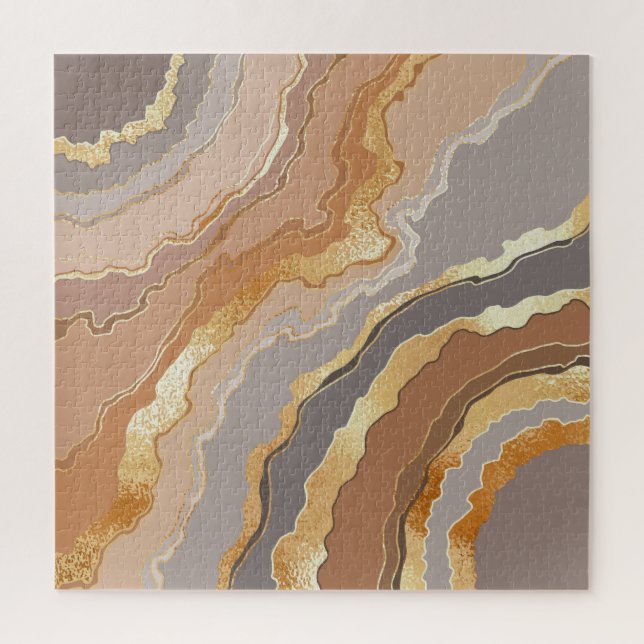 Elegant Gold Marble: Stylised Background. Jigsaw Puzzle (Vertical)