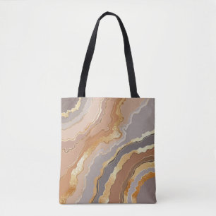 Elegant Gold Marble: Stylised Background. Tote Bag