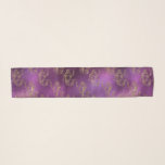 Elegant Gold Mermaid Pattern Purple Metallic Shiny Scarf<br><div class="desc">Enhance your wardrobe accessories with a custom-made scarf. Elegant Gold Mermaid Pattern Purple Metallic Shiny Scarf Wrap.  Great gift idea.</div>