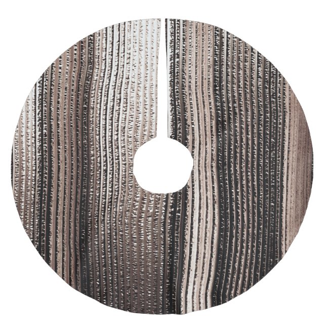 Elegant Gold Metal: 3D Luxurious Render Brushed Polyester Tree Skirt (Front)