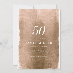 Elegant Gold Metallic Adult Birthday Invitation