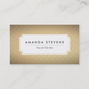 Elegant Gold Metallic Business Cards