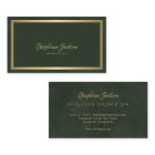 Elegant gold metallic dark emerald green chic