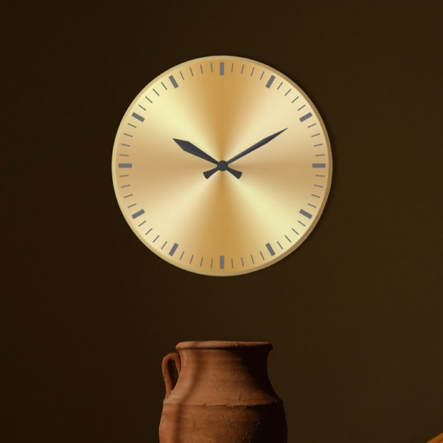 Elegant Gold Metallic Design, Timeless Stylish Large Clock (Creator Uploaded)