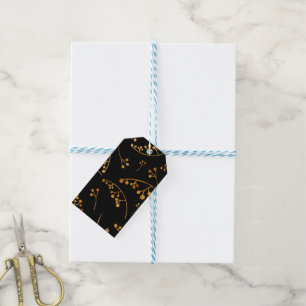 Elegant gold metallic effect berries Gift Tag