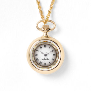Elegant Gold Metallic Roman Numerals - DIY Name Watch