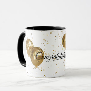 Elegant Gold Minimal Graduation graduate cap Mug