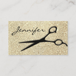 Elegant Gold Modern Hairstylist Appointment Card