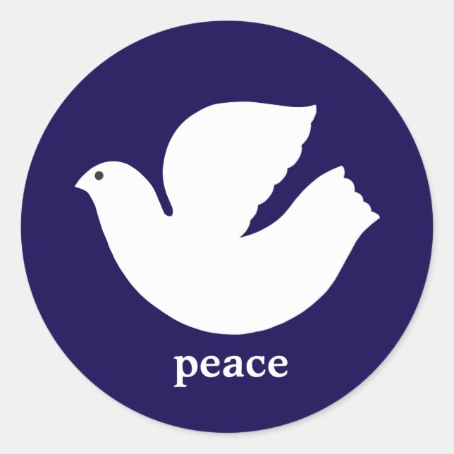 Elegant Gold Modern Peace Holiday Envelope Seal (Front)